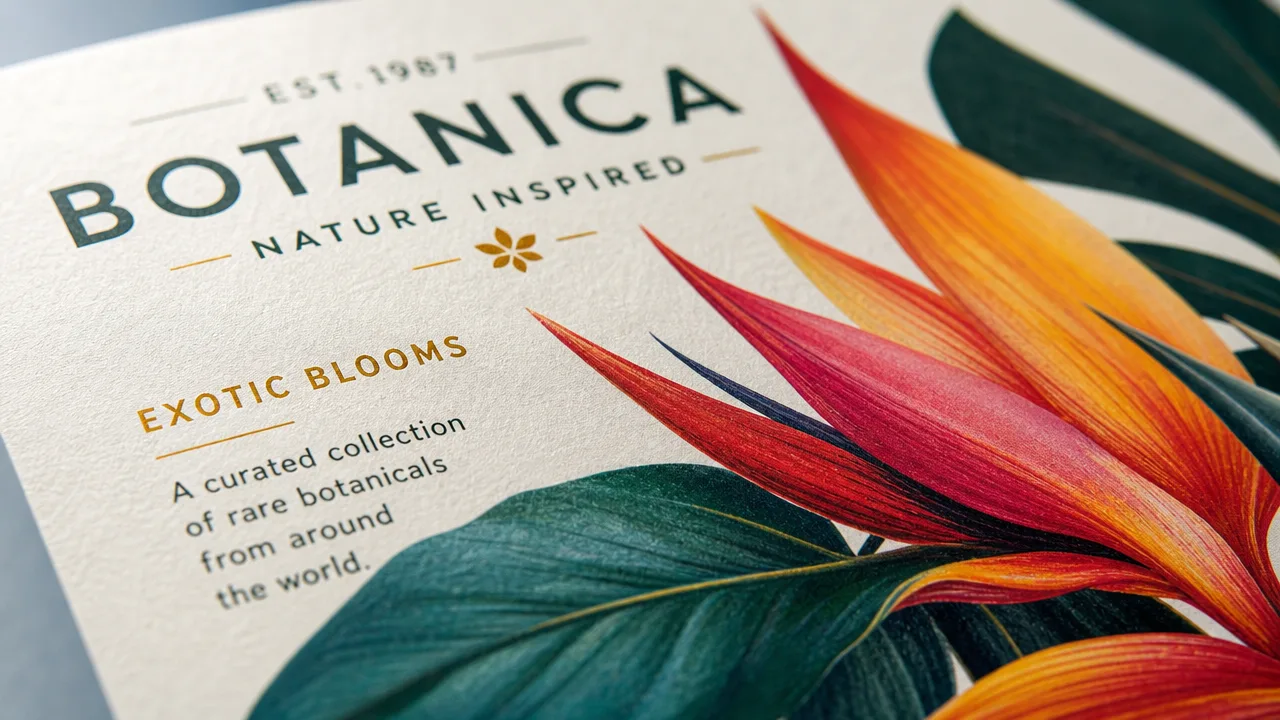 Business card close-up - foiling and finishing