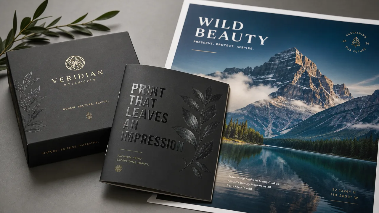 Precision litho print examples - commercial brochures and leaflets from Fretwell's B2 press, West Yorkshire